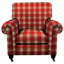 Duresta Lowndes Armchair Kintyre Check Peony